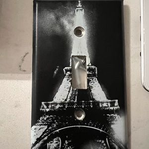 Eiffel Tower light switch plate